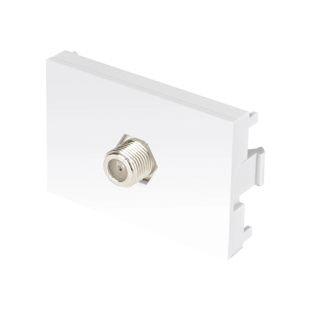 Toma de televisión blanco de 1.5 módulos, línea Lisboa - Pag 402