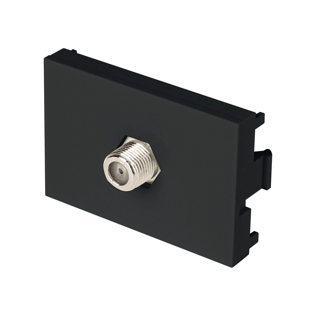 Toma de televisión negro de 1.5 módulos, línea Lisboa - Pag 402