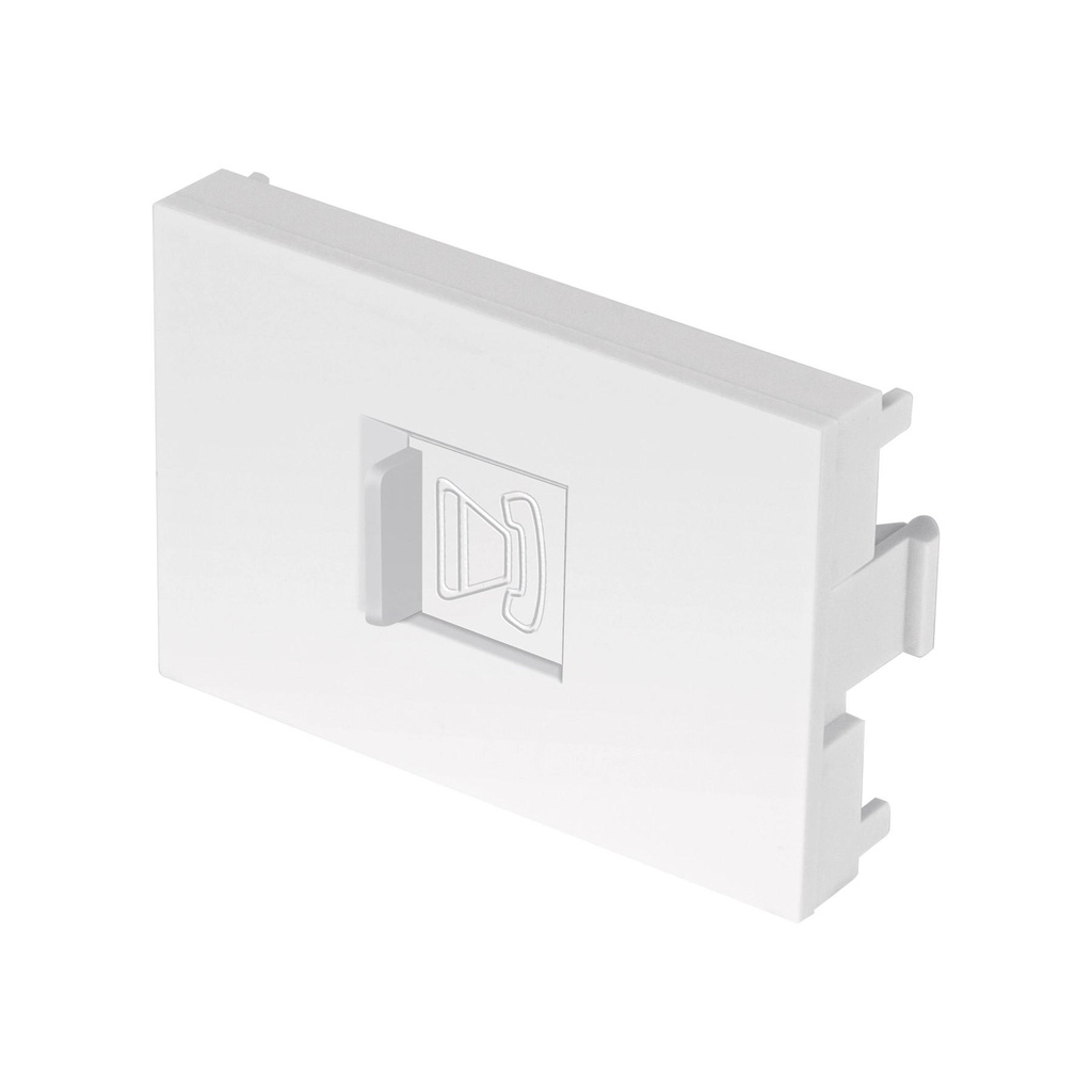 [T47951] Toma de teléfono blanco de 1.5 módulos, línea Lisboa