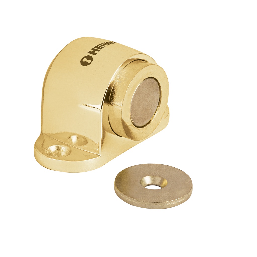 Tope para puerta magnético, acabado latón, Hermex - Pag 594
