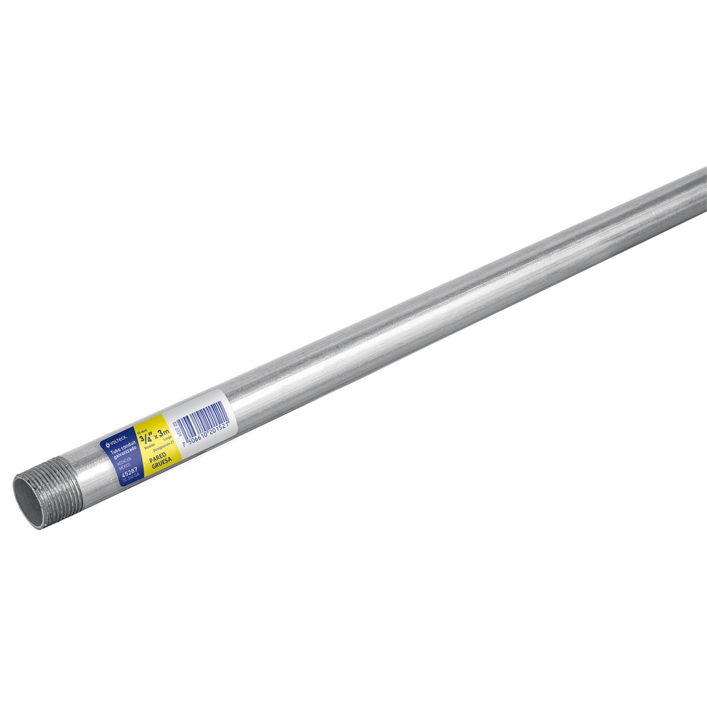 Tubo Conduit 3/4' galvanizado 3 m pared gruesa, et. Amarilla - Pag 435