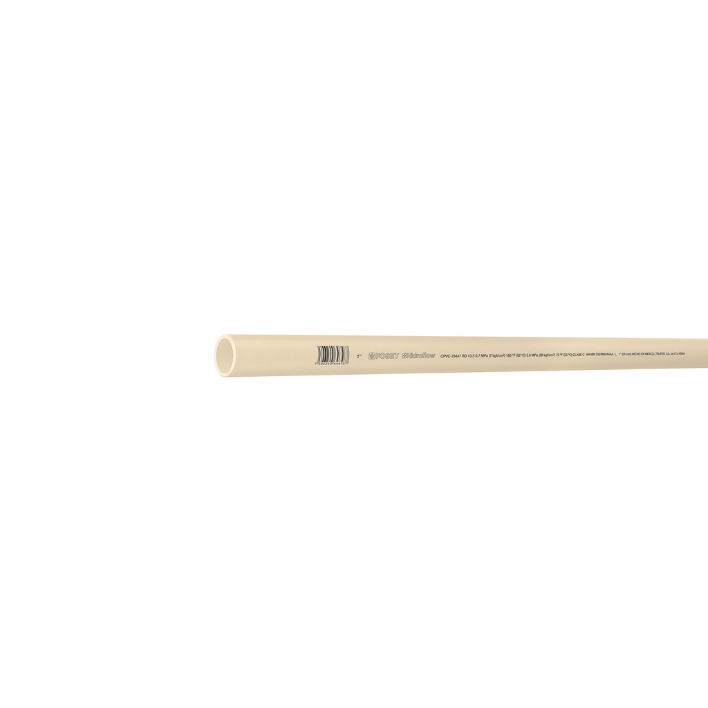 [T45044] Tubo de 1' de CPVC hidráulico RD 13.5 de 3 m, Foset