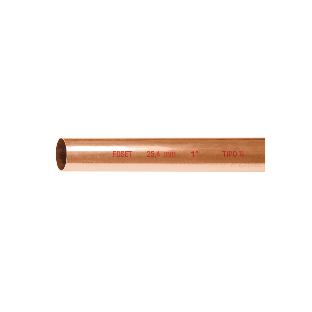 [T48153] Tubo de 1' de cobre tipo 'N' , de 3 m, Foset