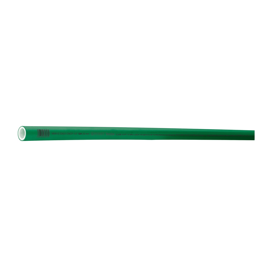 Tubo de 1/2' de PPR hidráulico de 4 m, Foset