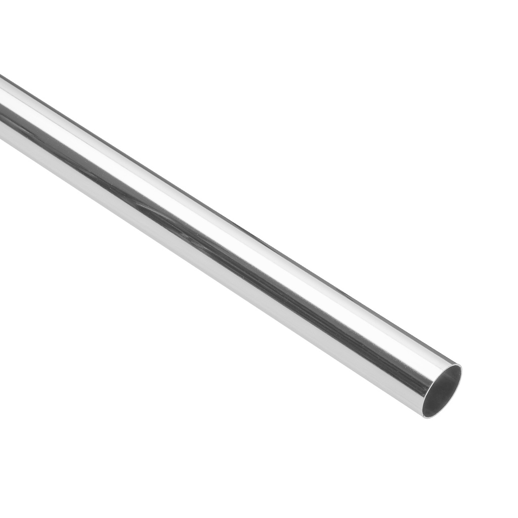 [T45892] Tubo redondo para clóset, 2.4 m, acero cromado, Hermex