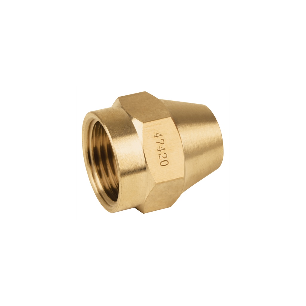 Tuerca cónica de latón 1/2', Foset - Pag 520