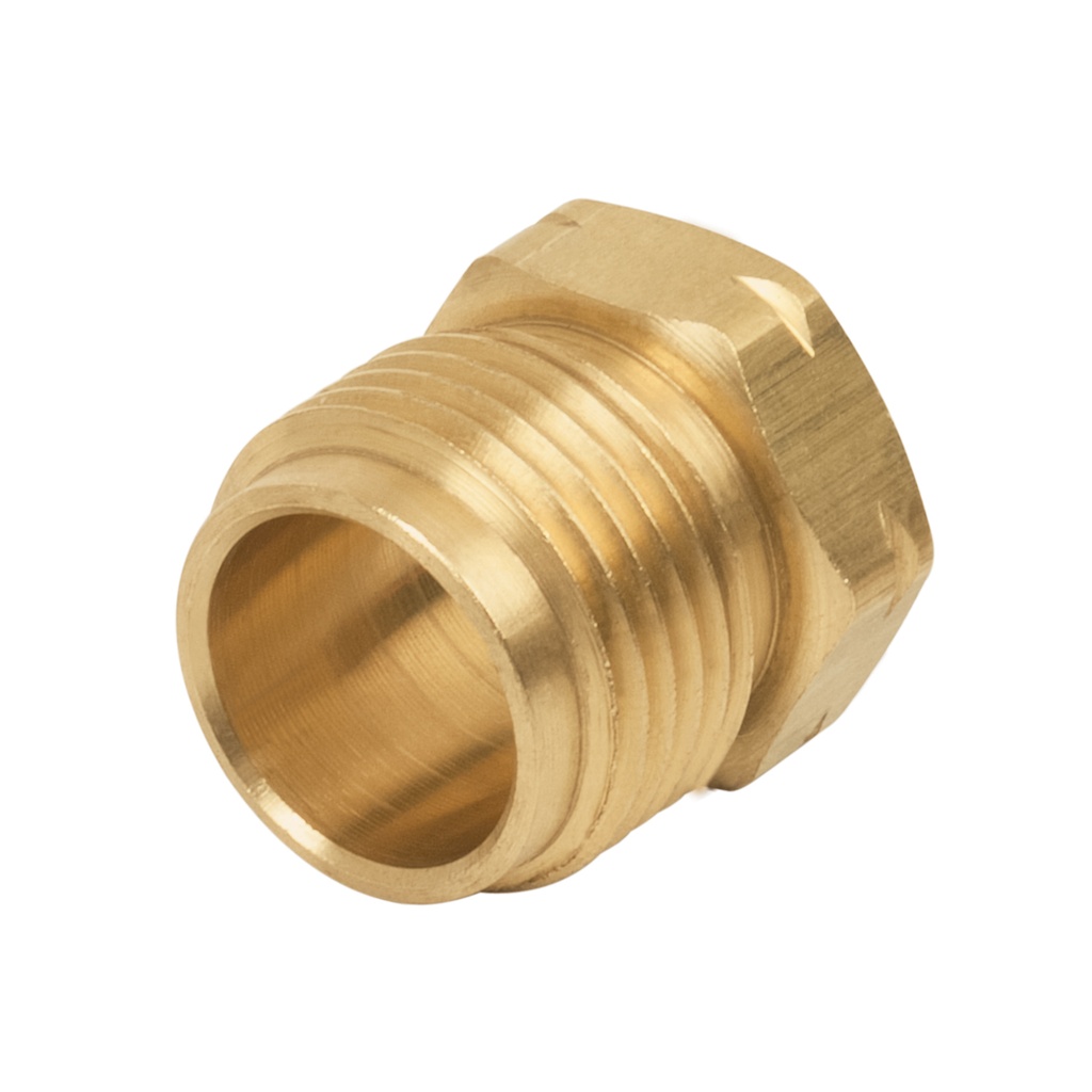 Tuerca izquierda de latón 7/8' a granel, Foset