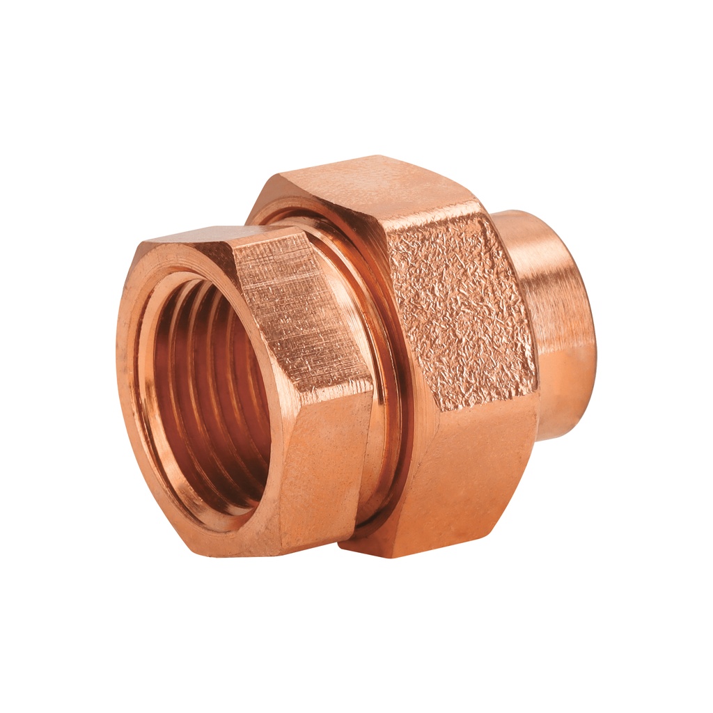 [T48882] Tuerca unión latón cobrizado 1/2' rosca interior, Foset
