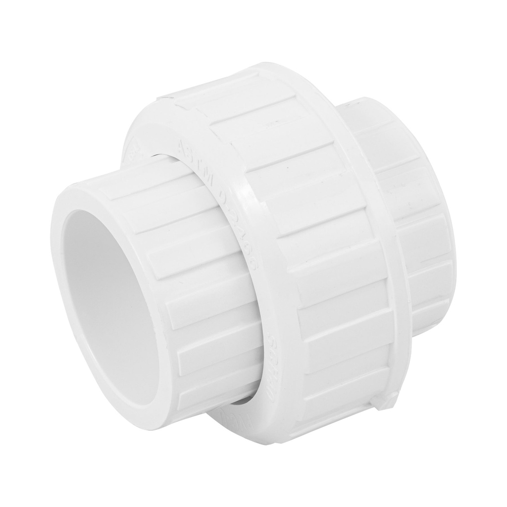 Tuerca unión lisa de PVC 1-1/2', Foset - Pag 523