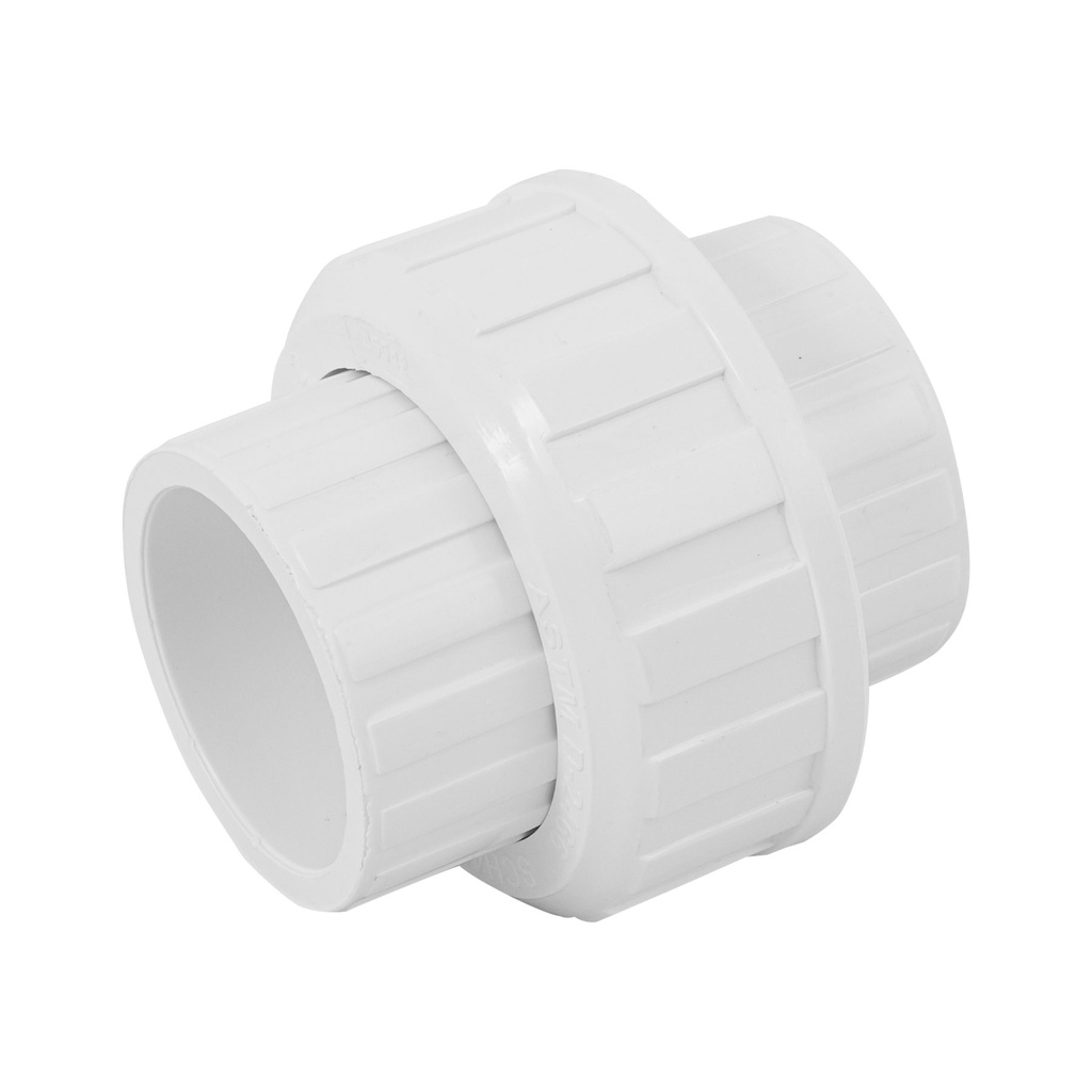 Tuerca unión lisa de PVC 1-1/4', Foset - Pag 523