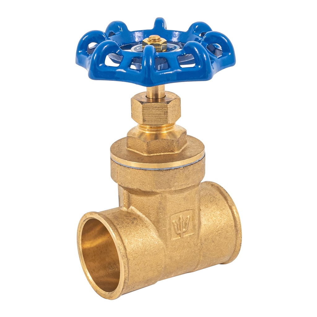 Válvula de compuerta de latón soldable de 1 1/4', Foset - Pag 536