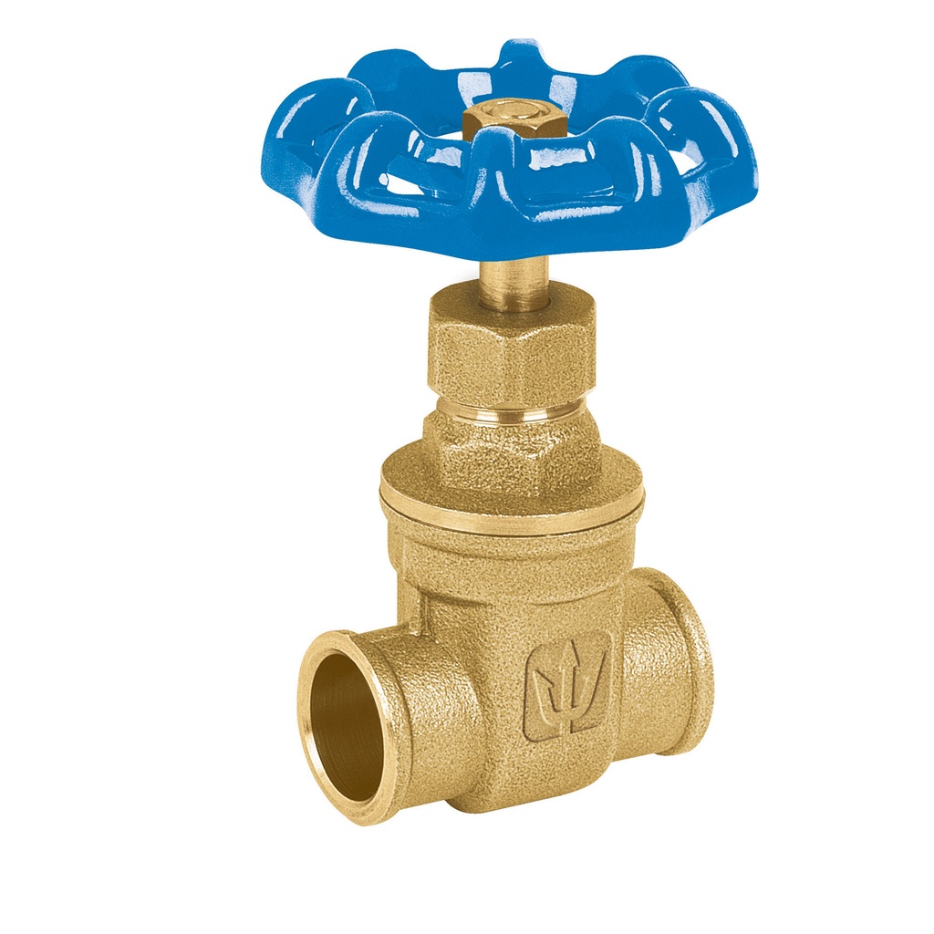 Válvula de compuerta de latón soldable de 1/2', Foset - Pag 536
