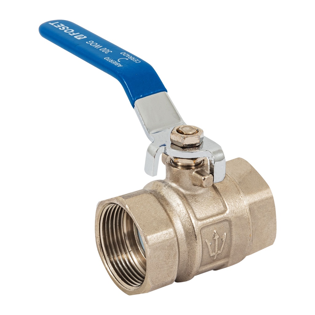 Válvula de esfera de latón, roscable 1-1/4', Foset - Pag 536