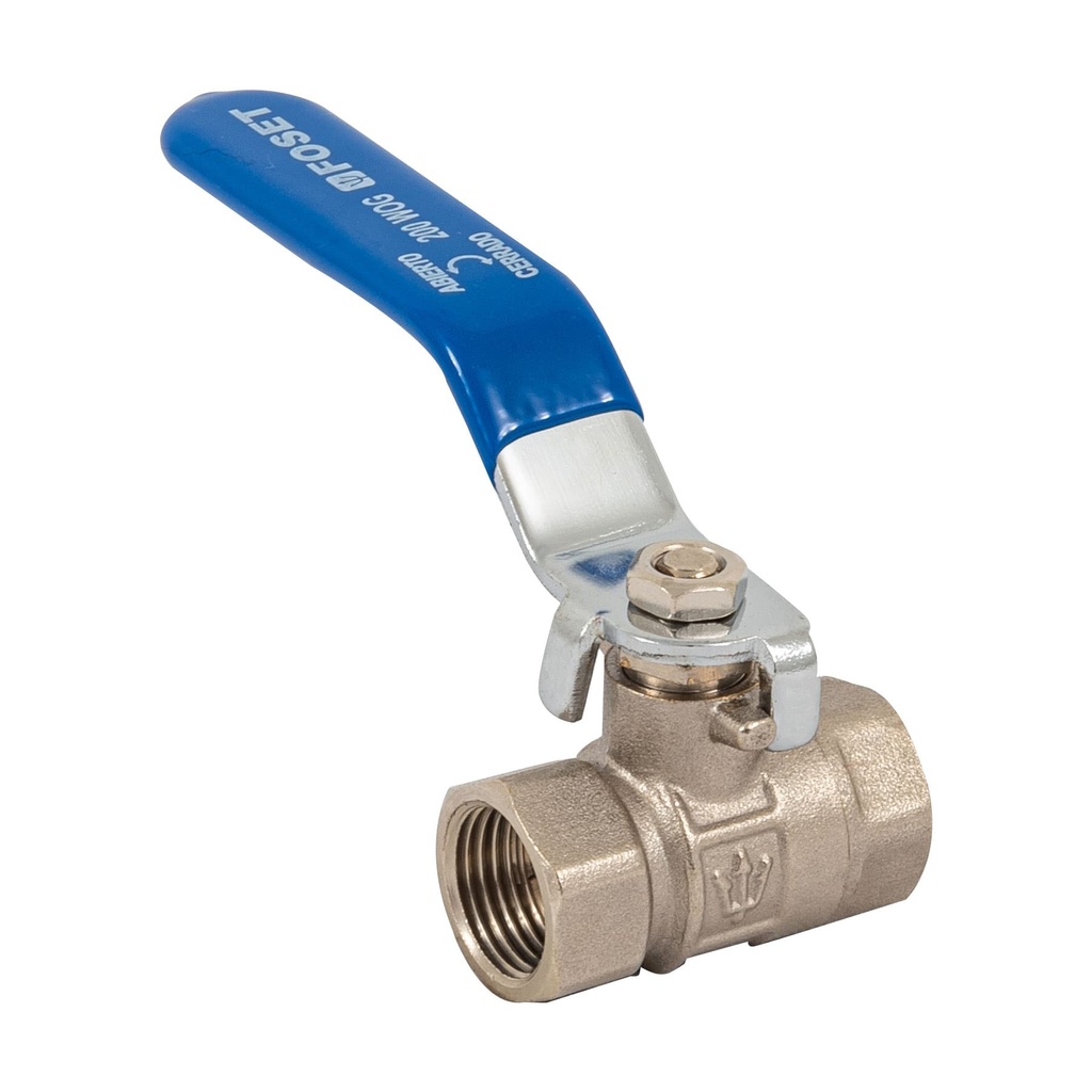 Válvula de esfera de latón, roscable 3/8', Foset - Pag 536