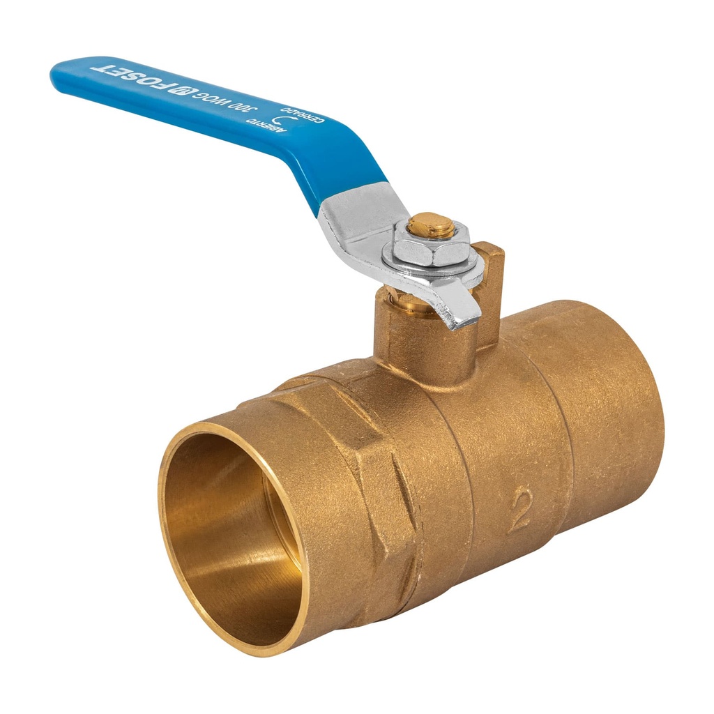 Válvula de esfera de latón, soldable 2', Foset - Pag 536