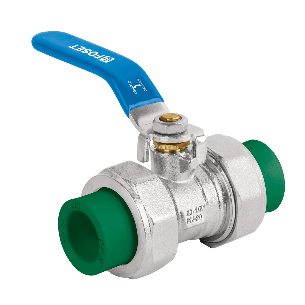 Válvula de esfera desmontable de PPR 1/2', Foset - Pag 528