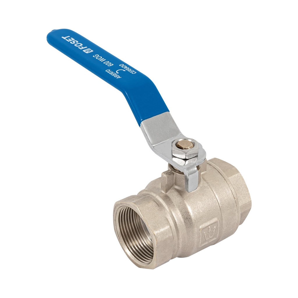 [T49478] Válvula de esfera, de latón, roscable, 1-1/4', alta presión