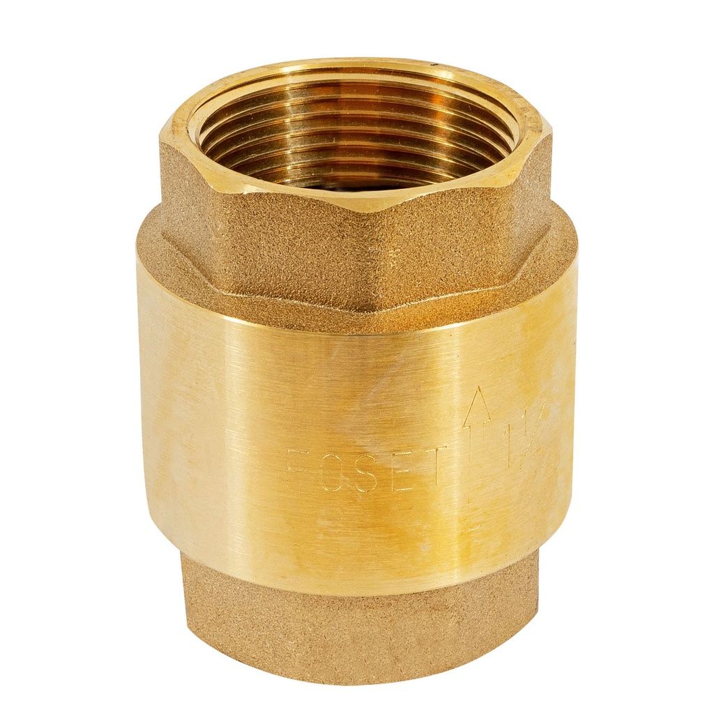 Válvula de retención de latón de 1 1/4', Foset - Pag 537