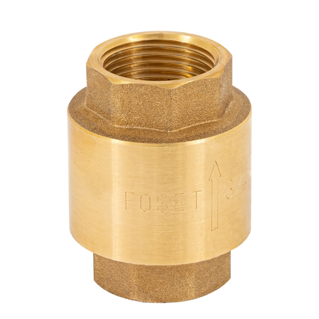 [T49066] Válvula de retención de latón de 3/4', Foset - Pag 537