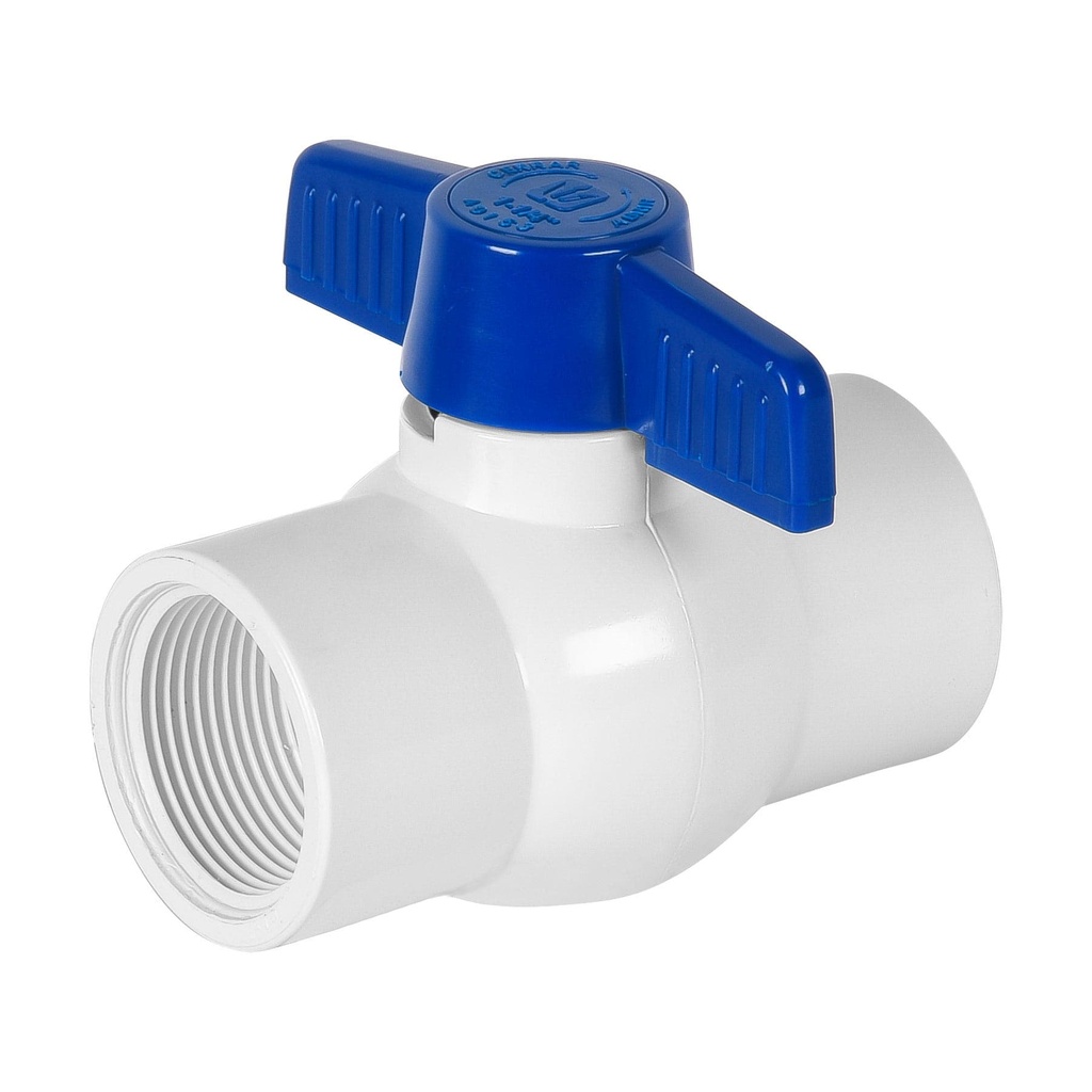 Válvula esfera de PVC 1-1/4' roscable, Foset - Pag 523