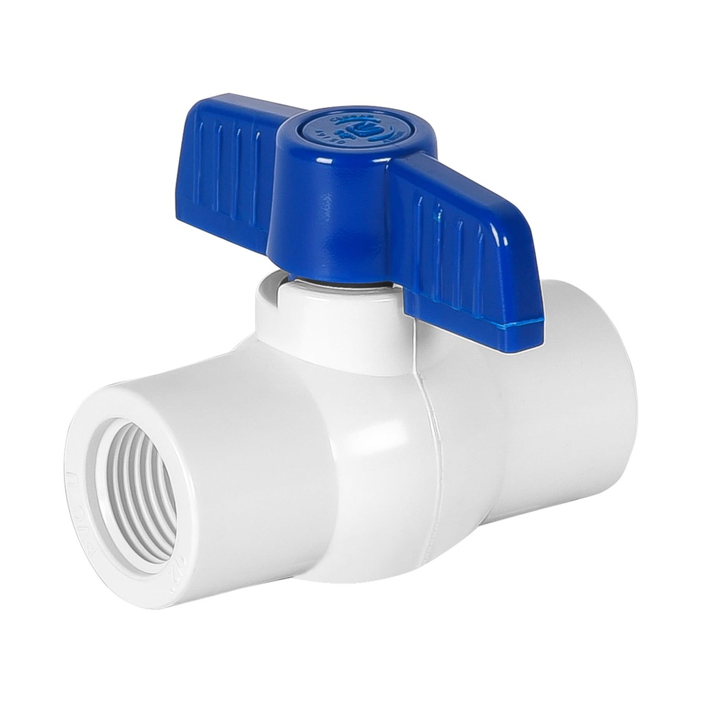 [T49150] Válvula esfera de PVC 1/2' roscable, Foset