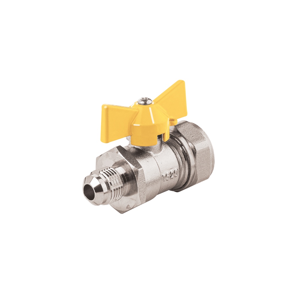 Válvula esfera para PE-AL-PE, 1/2'a flare 3/8', Foset - Pag 517