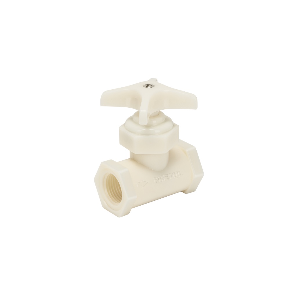 [T20665] Válvula globo de ABS 1/2' roscable, Pretul