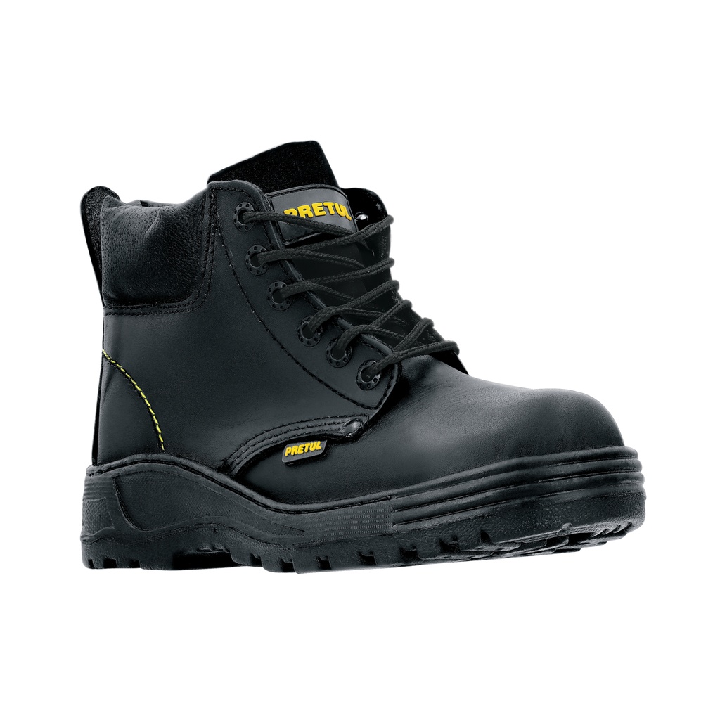 [T26061] Zapato industrial negro #23 con casquillo de acero, Pretul