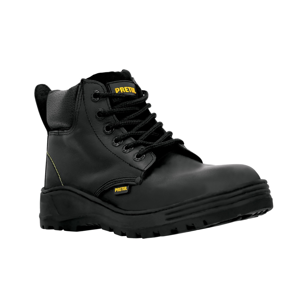 [T25991] Zapato industrial negro #26 con casquillo de acero, Pretul