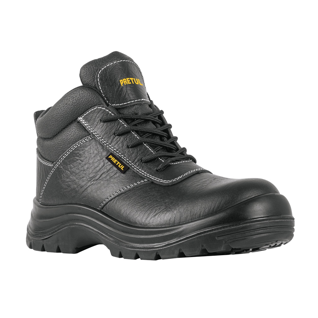[T25992] Zapato industrial negro #27 con casquillo de acero, Pretul