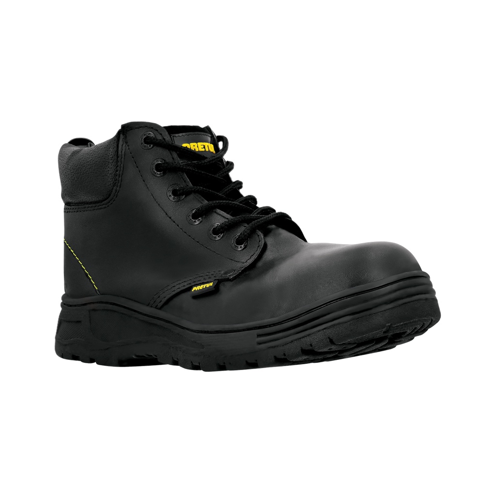 Zapato industrial negro #28 con casquillo de acero, Pretul