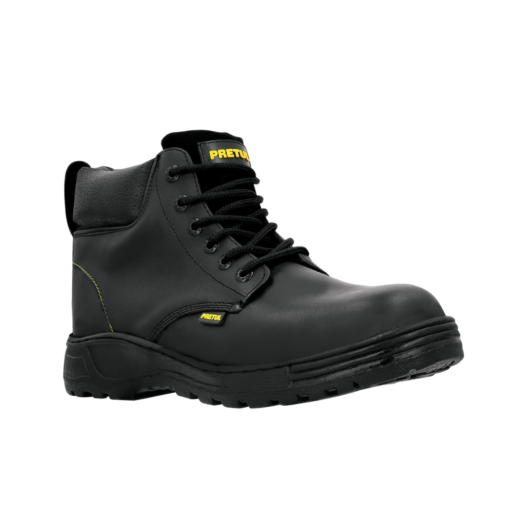 Zapato industrial negro #29 con casquillo de acero, Pretul