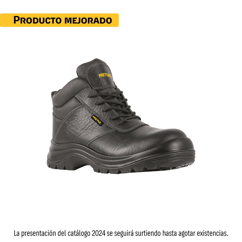 Zapato industrial negro #30 con casquillo de acero, Pretul