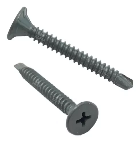 Bolsa con 100 pijas cabeza cruz, punta de broca 1-1/4' p/durock