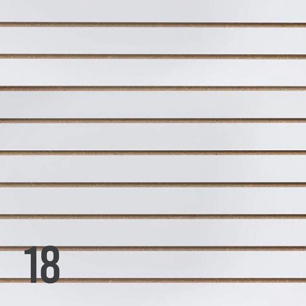 [MDF RAN BCO 18] MDF Ranurado Exhibipanel de 1.22x2.44mt (Blanco)