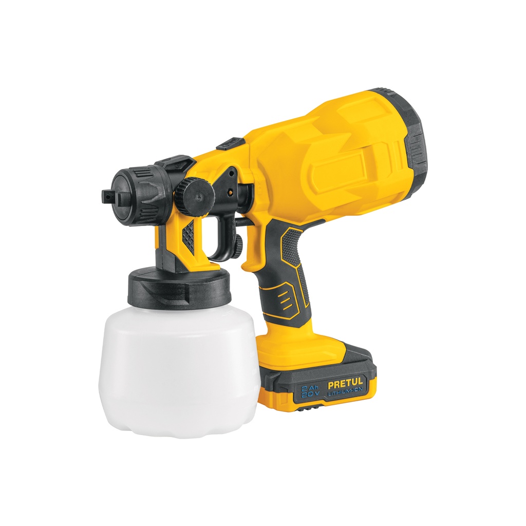 Pistola para pintar, 20V, 1 batería 2Ah, PRETUL - Pag 104