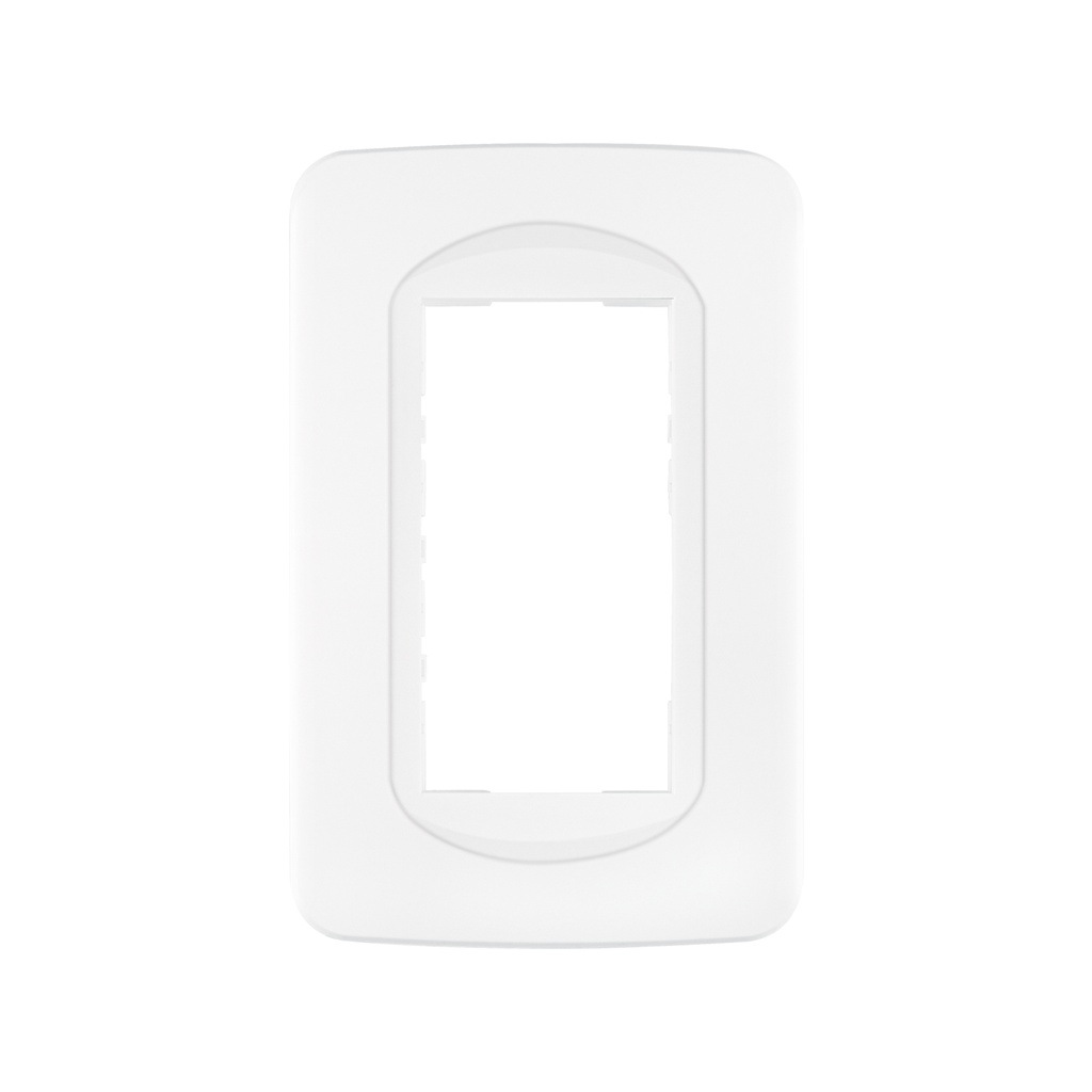 Placa de 1 ventana 3 módulos, línea Toledo, Basic