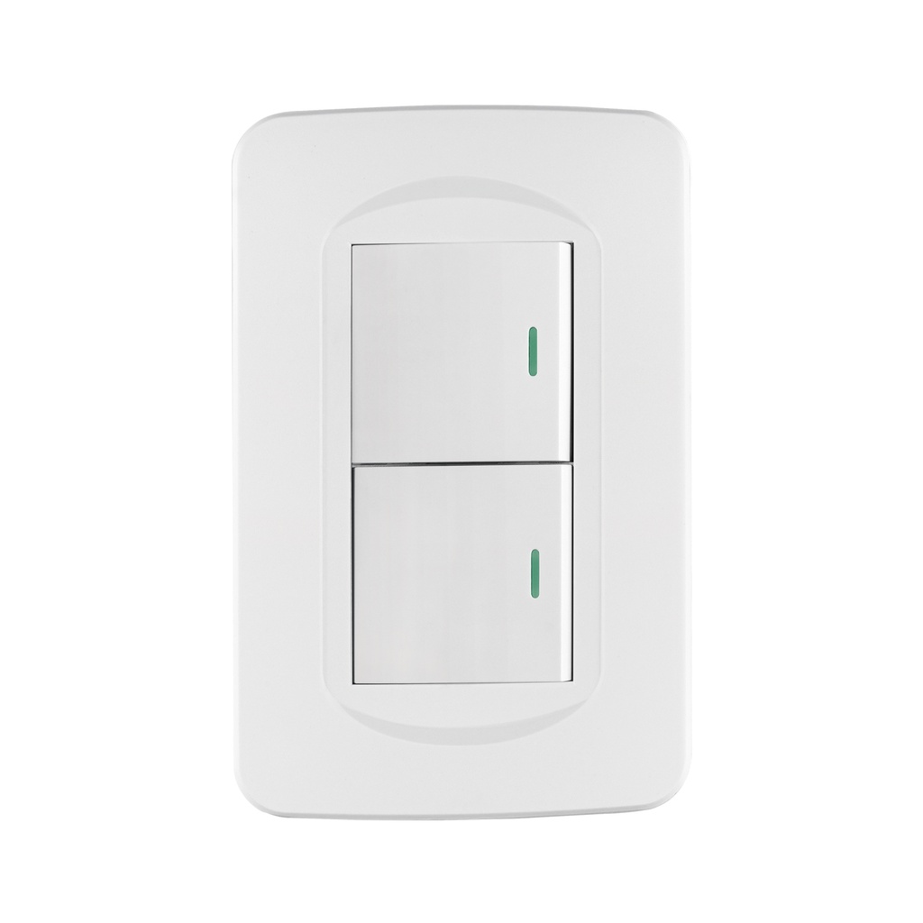 Placa armada 1 interruptor y 1 de 3 vías 1.5 mód., Toledo