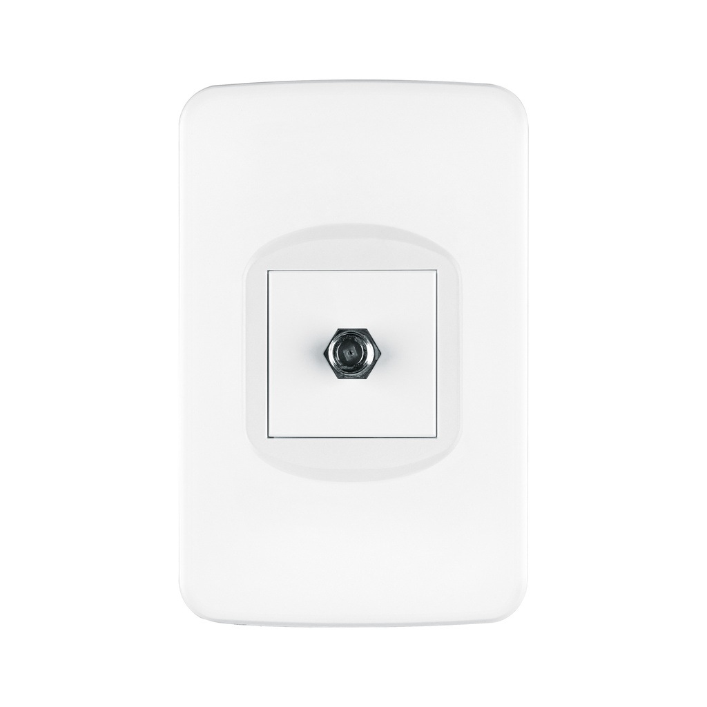 Placa armada 1 toma de TV, 1.5 módulos, Toledo, Basic - Pag 409