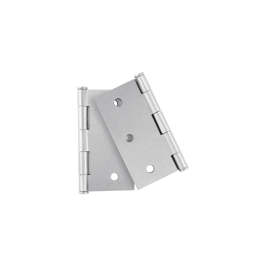 Bolsa con 2 bisagras cuadradas 3', acero cromo mate, BASIC - Pag 578