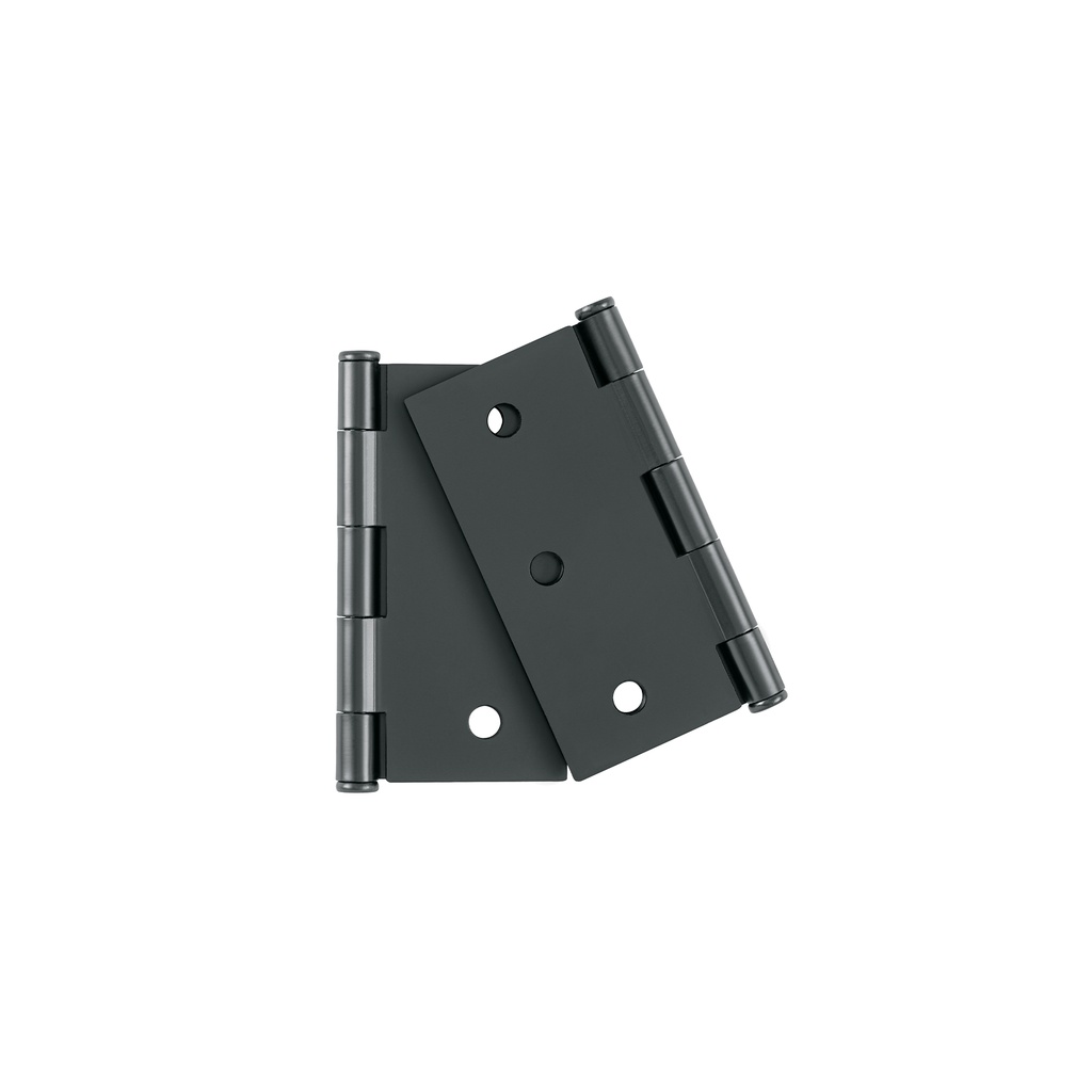 Bolsa con 2 bisagras cuadradas 3', acero negro, BASIC - Pag 578