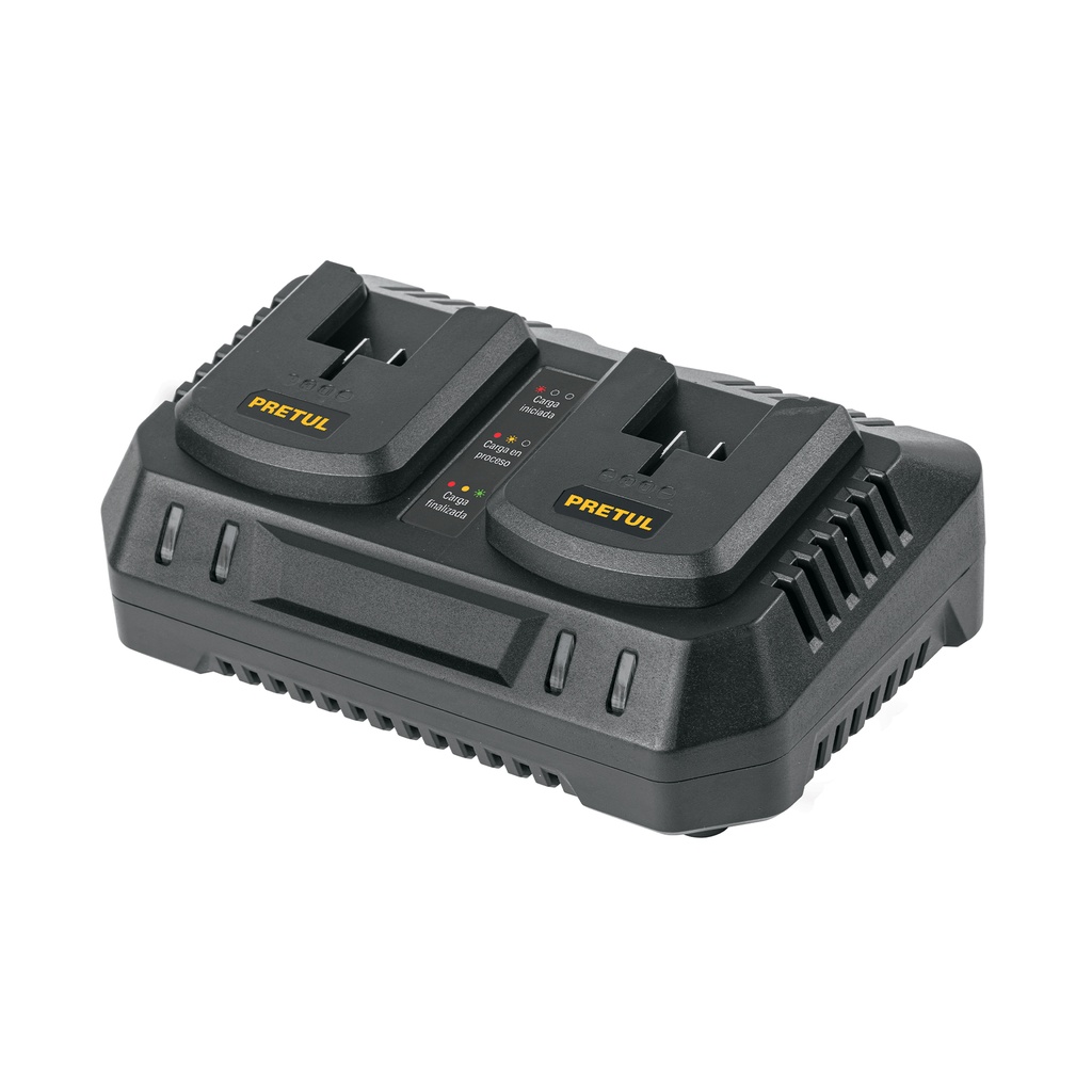 Cargador dual de baterías de ion litio 20V, PRETUL - Pag 274