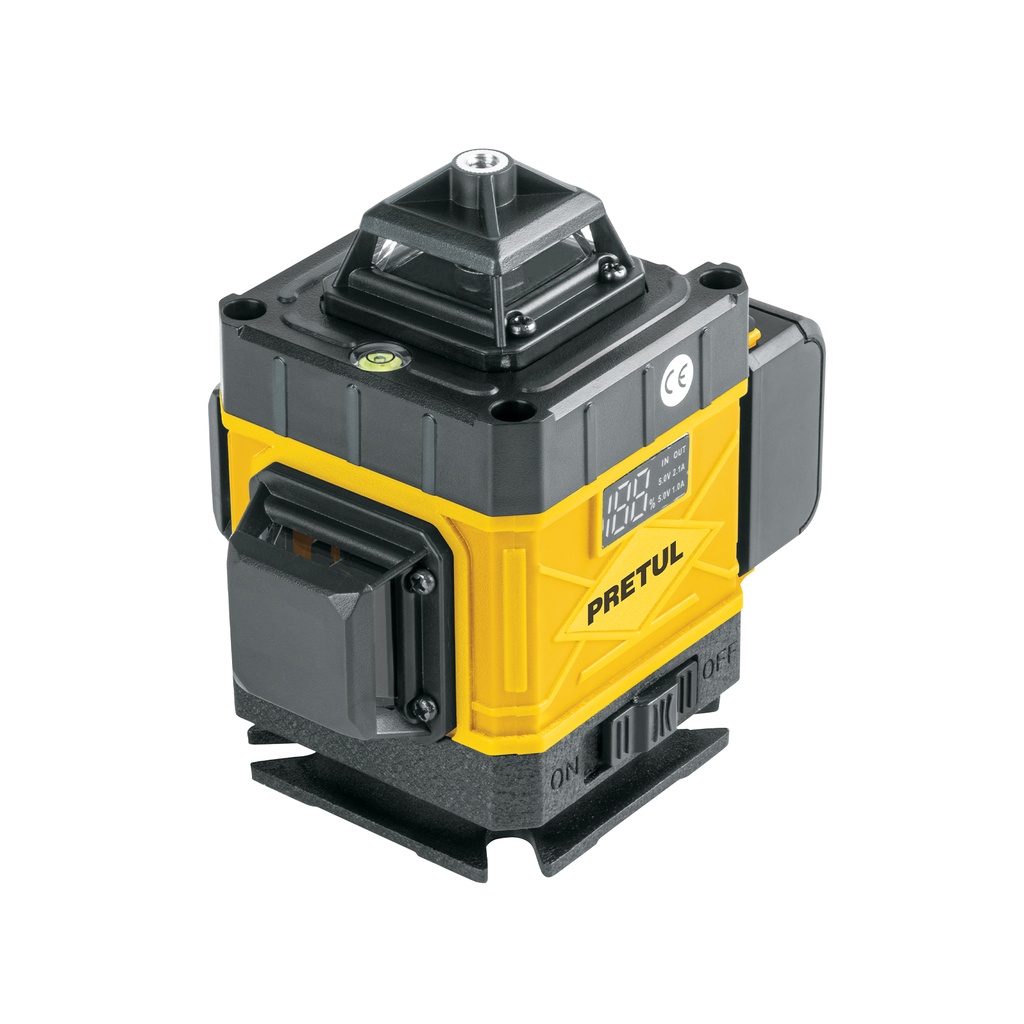 Nivel láser verde, alcance 25m, 16 líneas, recargable, PRETU - Pag 294