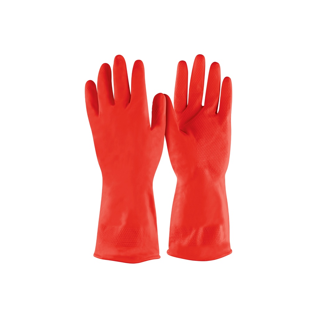 Guantes de látex para limpieza, rojos, XCH, Pretul