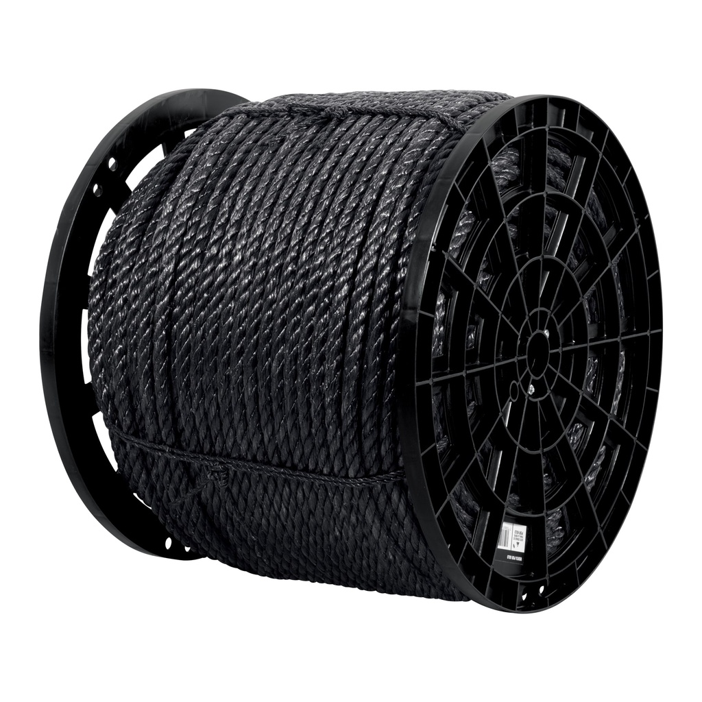 Kilo de cuerda negra de polipropileno 16 mm, carrete 30kg - Pag 556