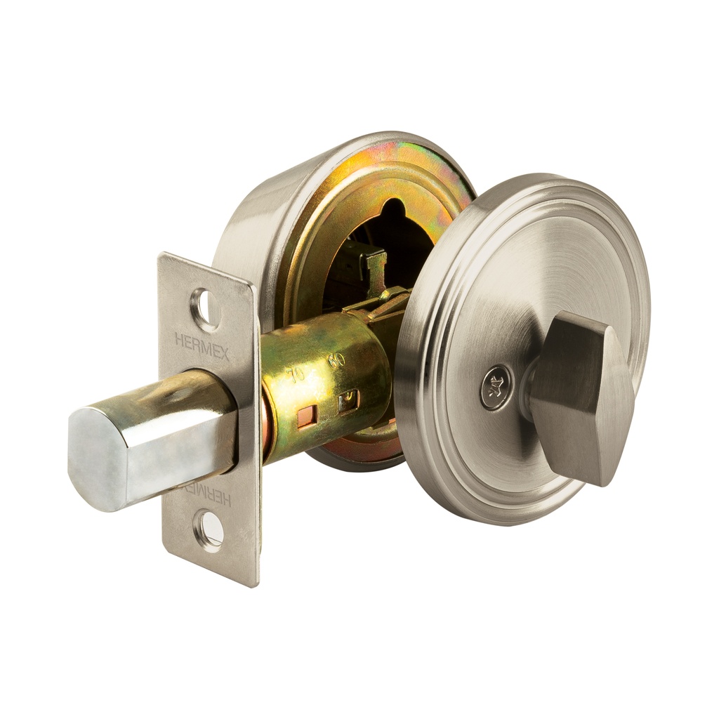 Cerrojo llave-mariposa níquel satin, llave de puntos, Hermex - Pag 588