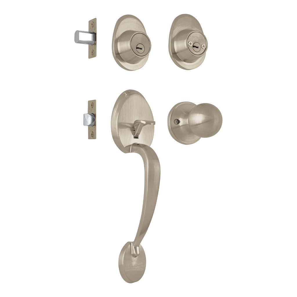 Jaladera y perilla, Lugo llave-llave, NS, HERMEX