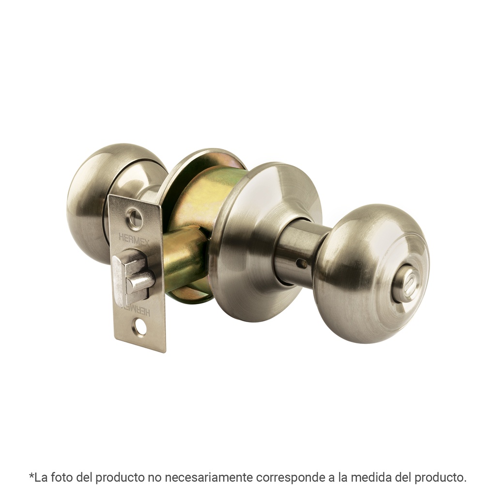 Cerradura tipo oval para entrada, níquel satín, Hermex - Pag 589