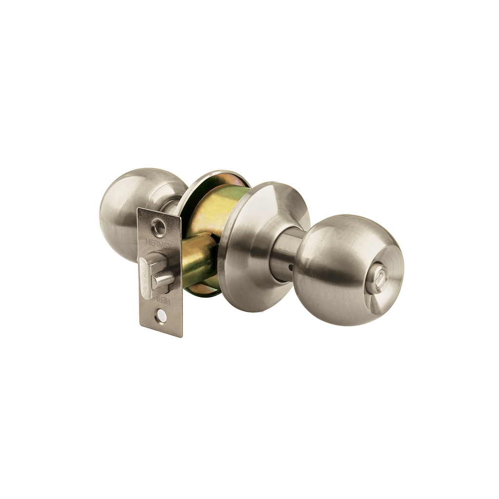 Cerradura tipo esfera para recámara, níquel satín, Hermex - Pag 589