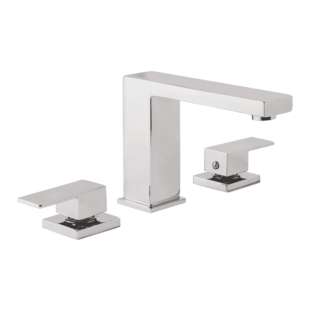 Mezcladora para lavabo taladros separados, cromo, FOSET KUBO